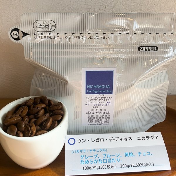 画像1: ニカラグア  ウン・レガロ・デ・ディオス(パカマラ・ナチュラル） 100g (1)